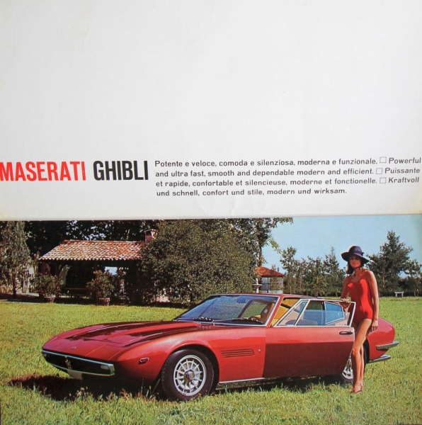 Maserati Ghibli Modelprogram 1967 Carbrochure (6046)